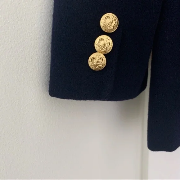 100% Cashmere Navy Blazer Jacket Vintage Stunning! - Picture 6 of 17
